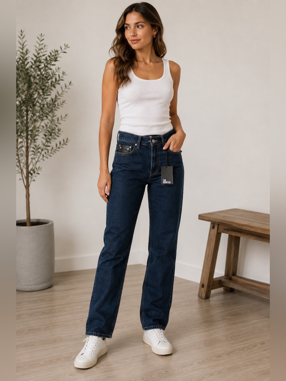 ✨ The Kooples Blue Denim Jeans NWT Size 27 Straight Leg Unisex ✨